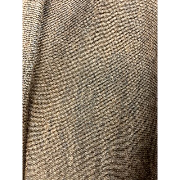 Eileen Fisher Brown Green Lagenlook Wool Open Knit Cardigan Size Medium - Picture 7 of 12